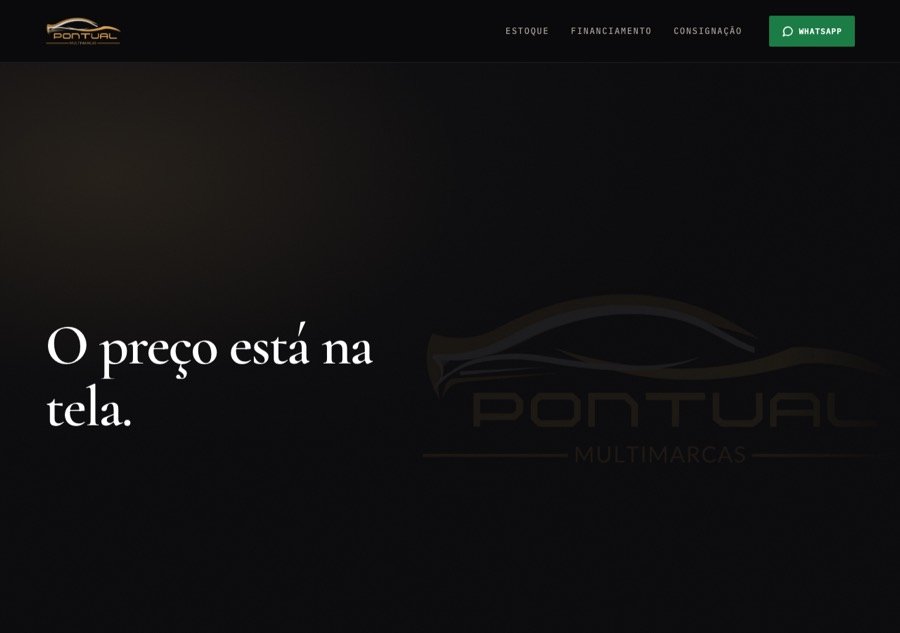 Site da Pontual Multimarcas